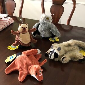 Set of Animal Hand Puppets